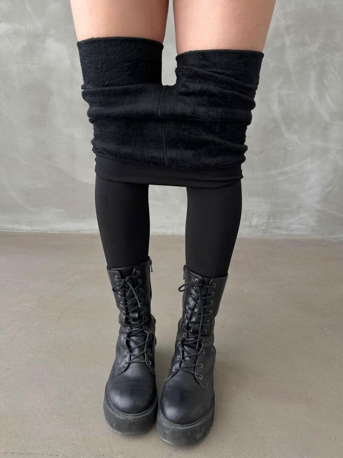 YÜKSEK BEL TOPARLAYICI PELUŞ TAYT